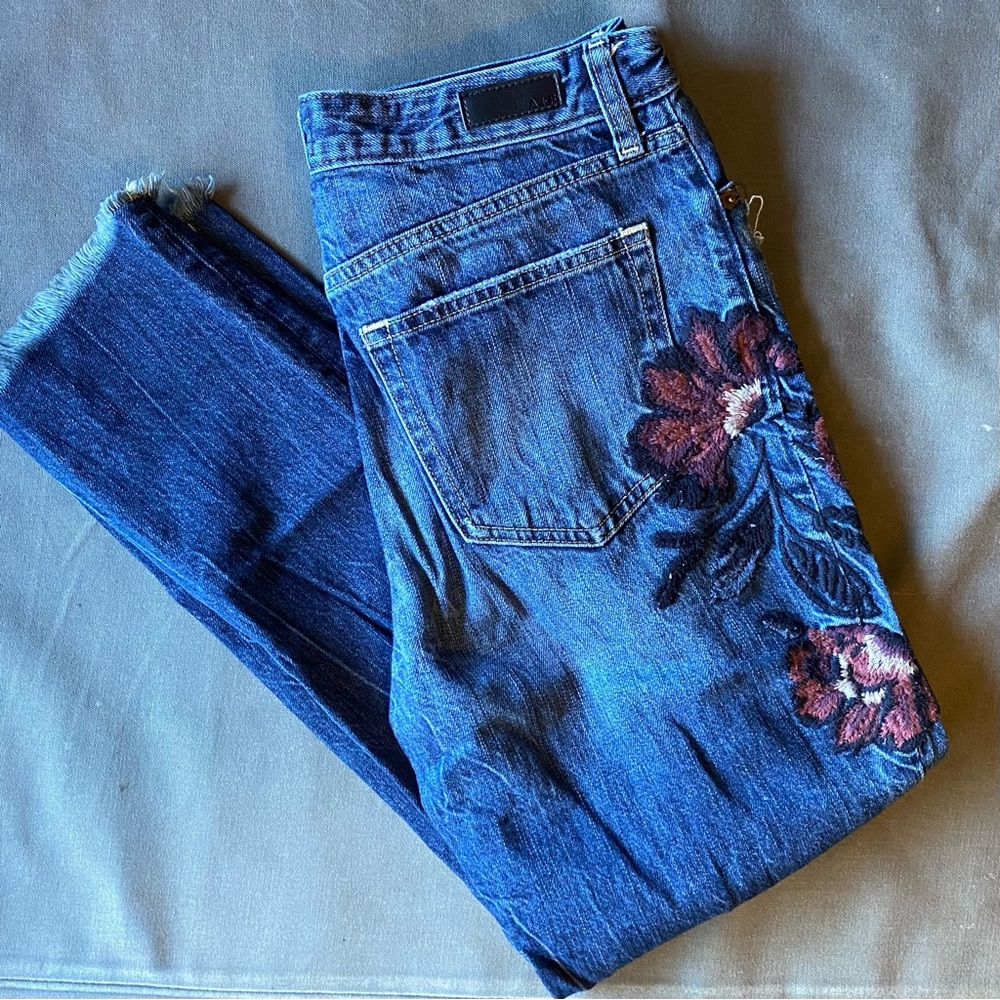 Abercrombie & Fitch Embroidered Jeans